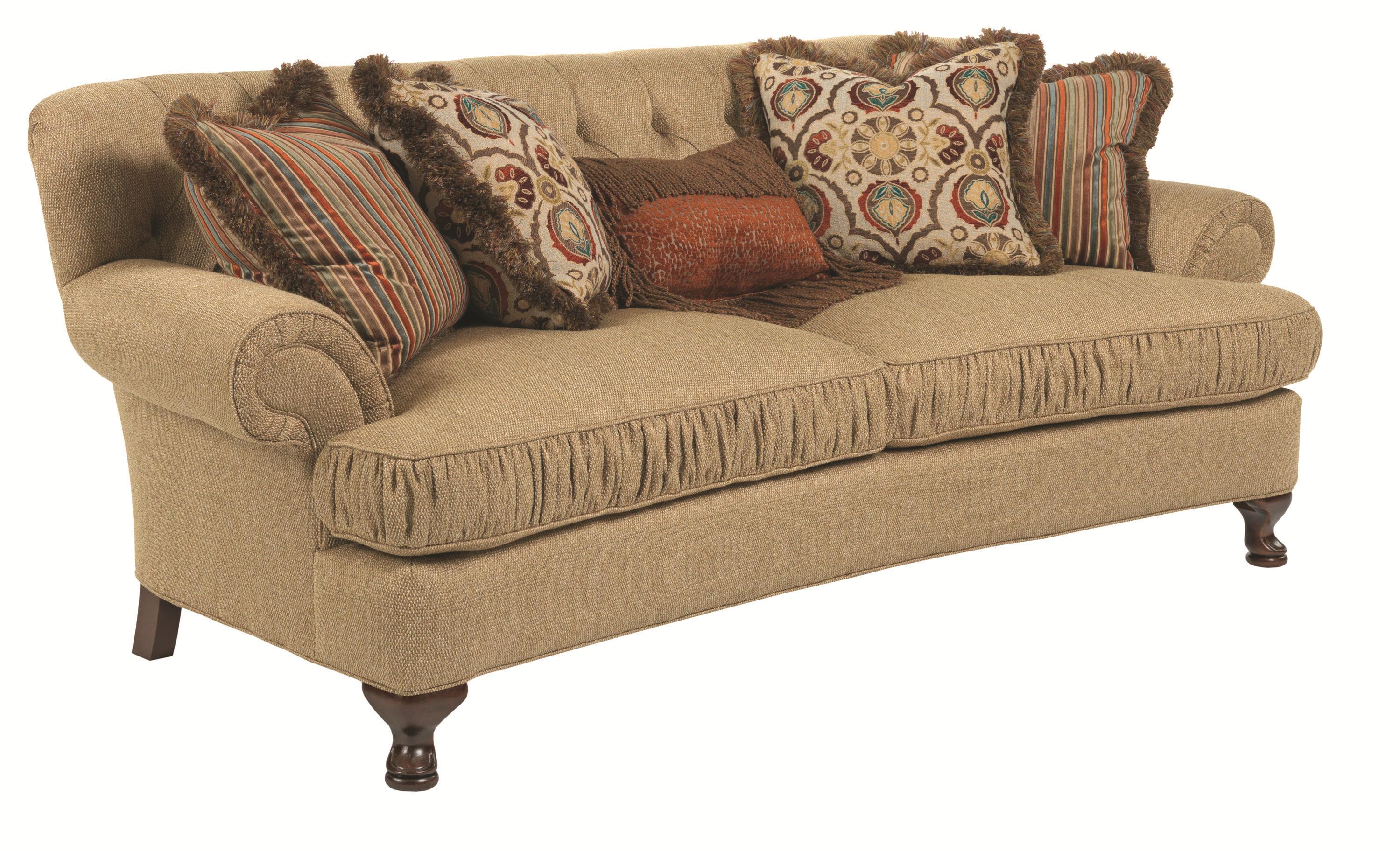 Kincaid Furniture Milan Traditional Conversation Sofa with Ruched